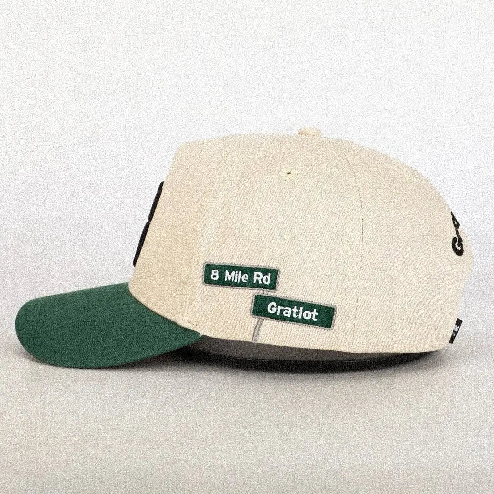 Detroit SnapBack - Vintage Green Verted