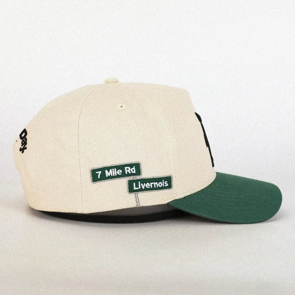Detroit SnapBack - Vintage Green Verted
